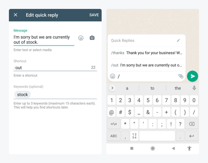 Quick Replies